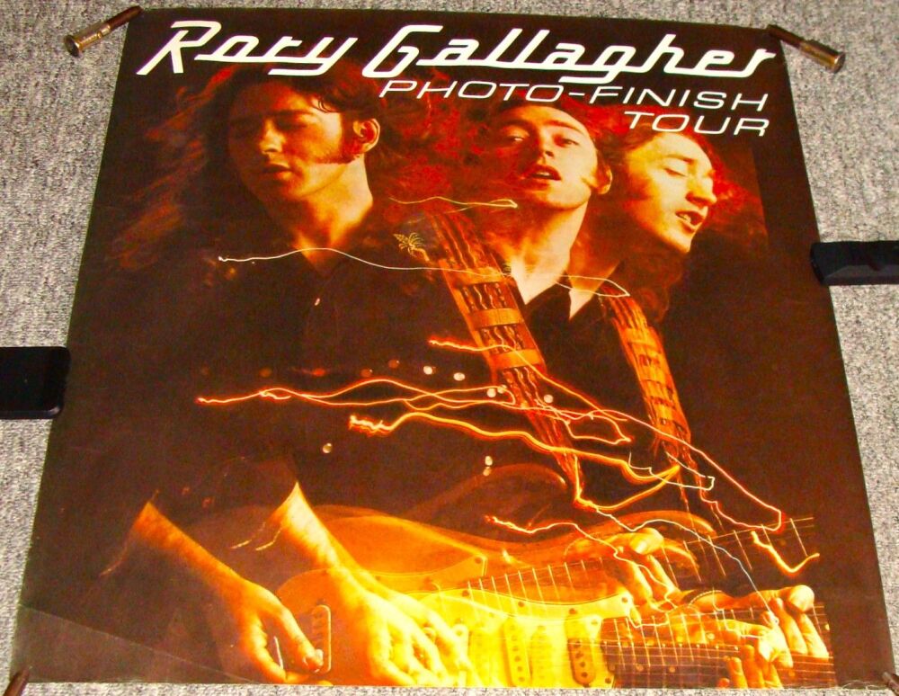 RORY GALLAGHER SUPERB U.K. RECORD COMPANY PROMO POSTER 'PHOTO-FINISH TOUR' 