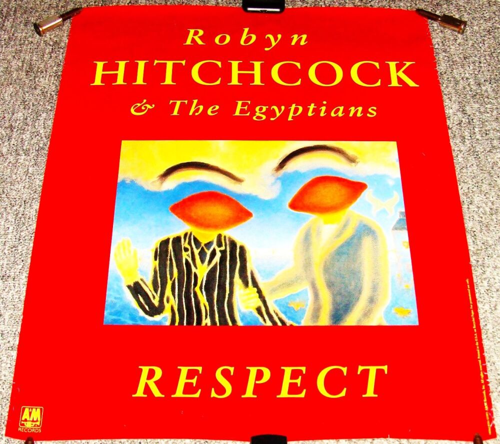 ROBYN HITCHCOCK & EGYPTIANS U.S. REC COM PROMO POSTER FOR 'RESPECT' ALBUM 1