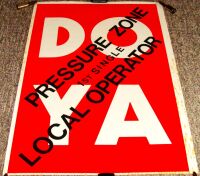 PRESSURE ZONE UK RECORD COMPANY PROMO POSTER 'LOCAL OPERATOR' DEBUT SINGLE 1979