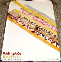 TUNE-YARDS STUNNING RARE U.K. RECORD COMPANY PROMO POSTER 'WHOKILL' ALBUM 2011