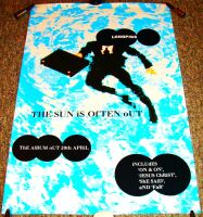 LONGPIGS UK RECORD COMPANY PROMO POSTER 'THE SUN IS OFTEN OUT' DEBUT ALBUM 1996