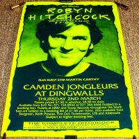 ROBYN HITCHCOCK CONCERT POSTER THUR 2nd MARCH 1995 DINGWALLS CAMDEN LONDON U.K.