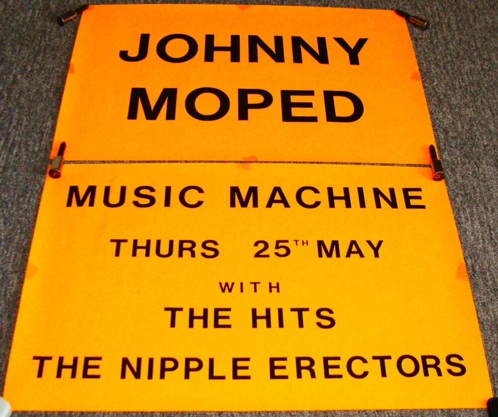 JOHNNY MOPED NIPPLE ERECTORS THE HITS CONCERT POSTER THUR 25th MAY 1978 LON