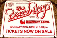 THE BEACH BOYS SUPERB RARE CONCERT POSTER MONDAY 24th JUNE 1991 WEMBLEY ARENA UK