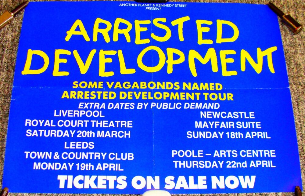 ARRESTED DEVELOPMENT TICKETS ON SALE UK CONCERT TOUR POSTER MARCH & APRIL 1