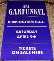 ART GARFUNKEL FABULOUS CONCERT POSTER SATURDAY 9th APRIL 1994 BIRMINGHAM N.E.C.