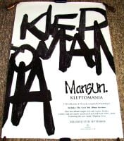 MANSUN SUPERB RARE U.K. RECORD COMPANY PROMO POSTER FOR 'KLEPTOMANIA' ALBUM 2004