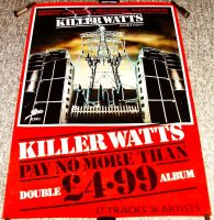 JUDAS PRIEST AEROSMITH UK RECORD COMPANY PROMO POSTER 'KILLER WATTS' ALBUM 1982