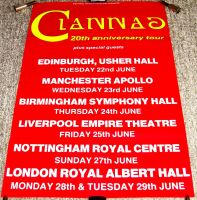 CLANNAD REALLY STUNNING RARE AND 20th ANNIVERSARY U.K. CONCERTS TOUR POSTER 1993