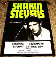 SHAKIN' STEVENS CONCERT POSTER SATURDAY 15th APRIL 1989 MAYFLOWER SOUTHAMPTON UK