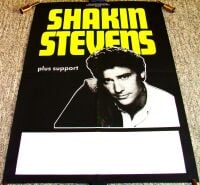 SHAKIN' STEVENS REALLY STUNNING & RARE U.K. CONCERT TOUR BLANK POSTER FROM 1989