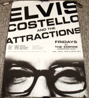 ELVIS COSTELLO AND THE ATTRACTIONS SUPERB U.K. AND IRELAND CONCERTS POSTER 1996