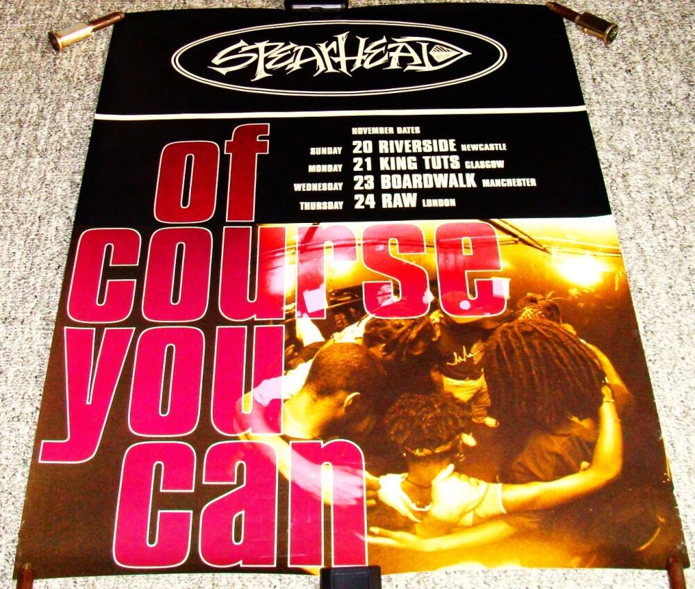 SPEARHEAD U.K. REC COM  PROMO & CONCERTS POSTER 'OF COURSE YOU CAN SINGLE' 