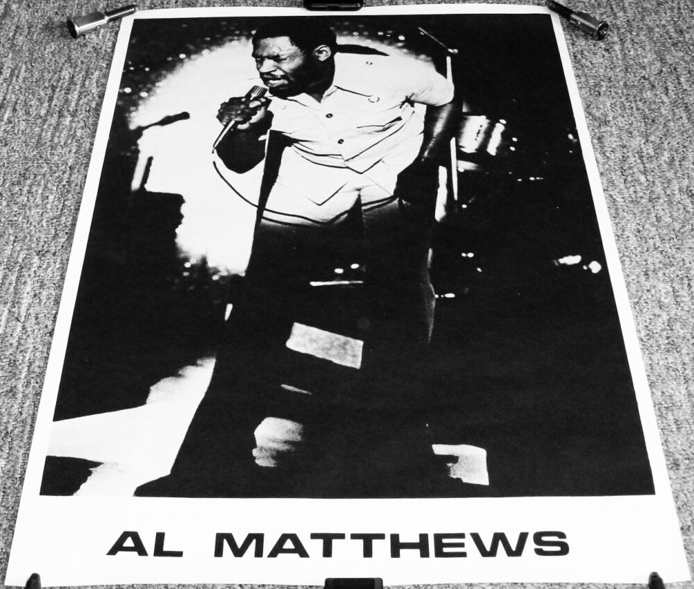 AL MATTHEWS REALLY FABULOUS AND RARE U.K. LIVE ON STAGE PERSONALITY POSTER 