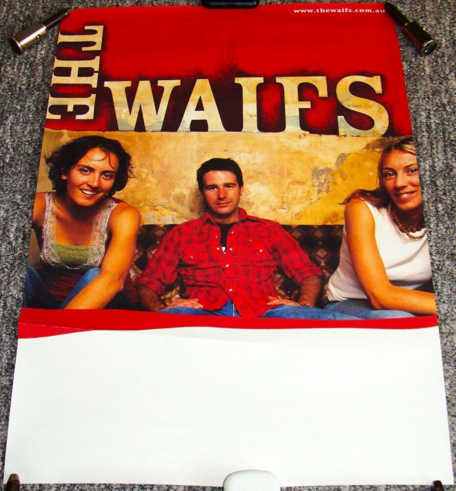 THE WAIFS RARE U.K. RECORD COMPANY PROMO POSTER FOR SELF TITLED DEBUT ALBUM