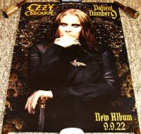 BLACK SABBATH OZZY OSBOURNE U.K. REC COM PROMO POSTER 'PATIENT NUMBER 9' LP 2022