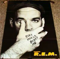 R.E.M. REALLY FABULOUS AND RARE U.K. MELODY MAKER DOUBLE SIDED PROMO POSTER 1991