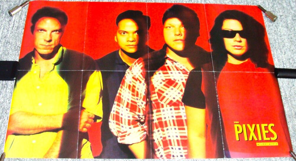 PIXIES REALLY FABULOUS AND RARE U.K. MELODY MAKER DOUBLE SIDED PROMO POSTER