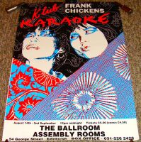 FRANK CHICKENS STUNNING CONCERTS POSTER AUG-SEPT 1992 ASSEMBLY ROOMS EDINBURGH