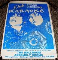 FRANK CHICKENS STUNNING CONCERTS POSTER AUG-SEPT 1992 ASSEMBLY ROOMS EDINBURGH