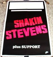 SHAKIN' STEVENS REALLY STUNNING TOUR BLANK POSTER FOR THE 1986 TOUR OF THE U.K.