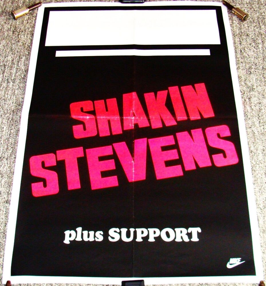 SHAKIN' STEVENS REALLY STUNNING TOUR BLANK POSTER FOR THE 1986 TOUR OF THE 