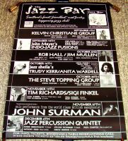 JOHN SURMAN THE STEVE TOPPING GROUP CONCERT POSTER THE JAZZ BAR SOUTHEND 1989 UK