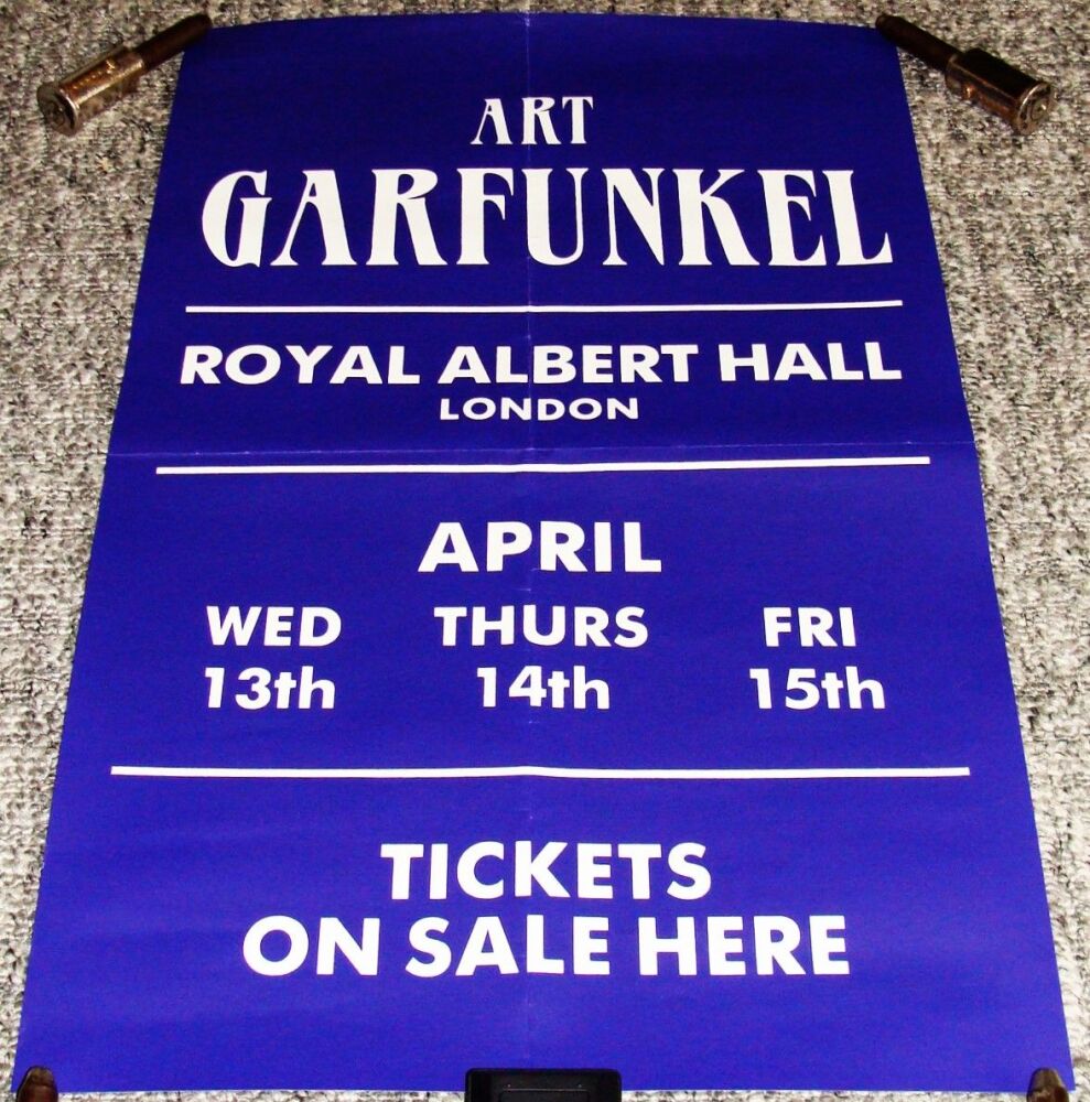 ART GARFUNKEL SUPERB CONCERT POSTER 13th 14th 15th APRIL 1994 ROYAL ALBERT 