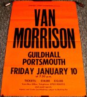 VAN MORRISON RARE CONCERT POSTER FRIDAY 10th JANUARY 1992 GUILDHALL PORTSMOUTH
