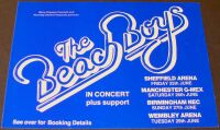 THE BEACH BOYS STUNNING DOUBLE SIDED HANDBILL-FLYER FOR U.K. CONCERTS JUNE 1993
