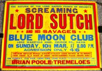 SCREAMING LORD SUTCH & SAVAGES RARE CONCERT POSTER SUN 10th MARCH 1963 HAYES UK