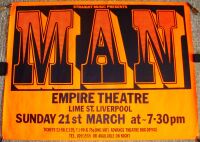 MAN STUNNING RARE CONCERT POSTER SUNDAY 21st MARCH 1976 EMPIRE THEATRE LIVERPOOL