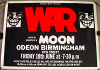 WAR MOON REALLY FABULOUS CONCERT POSTER FRIDAY 18th JUNE 1976 ODEON BIRMINGHAM