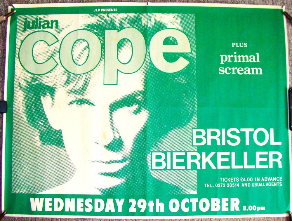 THE TEARDROP EXPLODES JULIAN COPE PRIMAL SCREAM CONCERT POSTER WEDNESDAY 29