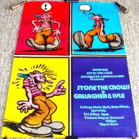 STONE THE CROWS GALLAGHER AND LYLE CONCERT POSTER FRIDAY 5th MAY 1972 IPSWICH UK