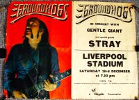 GROUNDHOGS STRAY GENTLE GIANT CONCERT POSTER SAT 23rd DEC 1971 LIVERPOOL STADIUM