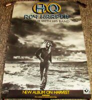 ROY HARPER STUNNING RARE U.K. RECORD COMPANY PROMO & TOUR POSTER 'HQ' ALBUM 1975