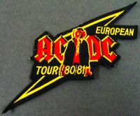AC/DC REALLY STUNNING RARE ORIGINAL VINTAGE EUROPEAN TOUR 1980-81 SEW ON PATCH