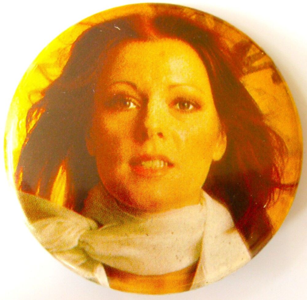 ABBA ANNI-FRID REALLY STUNNING AND RARE U.K. ISSUE LARGE METAL BADGE MID 19