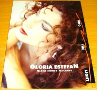 GLORIA ESTEFAN REALLY STUNNING RARE 'INTO THE LIGHT' U.K. TOUR PROGRAMME 1991