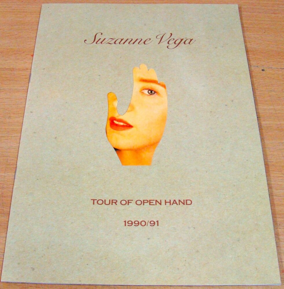 SUZANNE VEGA STUNNING & RARE 'TOUR OF OPEN HAND' 1990-91 U.K. CONCERT PROGR