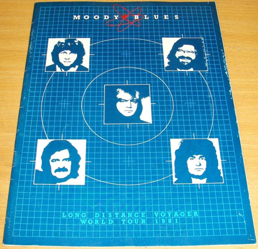 THE MOODY BLUES FABULOUS RARE 'LONG DISTANCE VOYAGER' WORLD TOUR PROGRAMME 