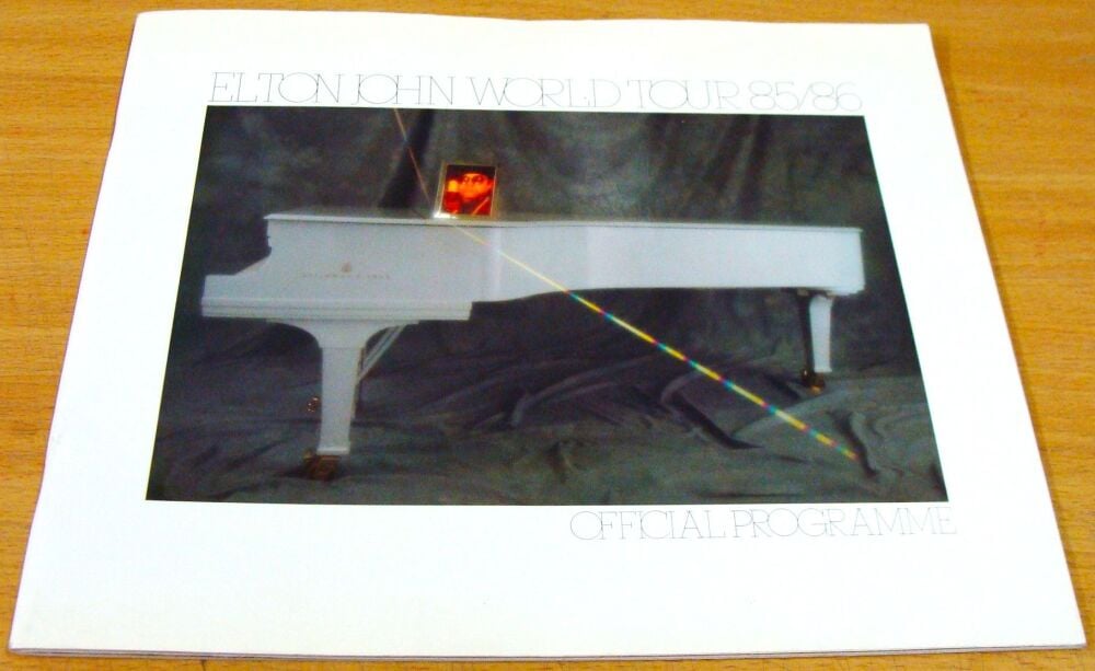 ELTON JOHN ABSOLUTELY STUNNING AND RARE 1985-1986 WORLD CONCERT TOUR PROGRA