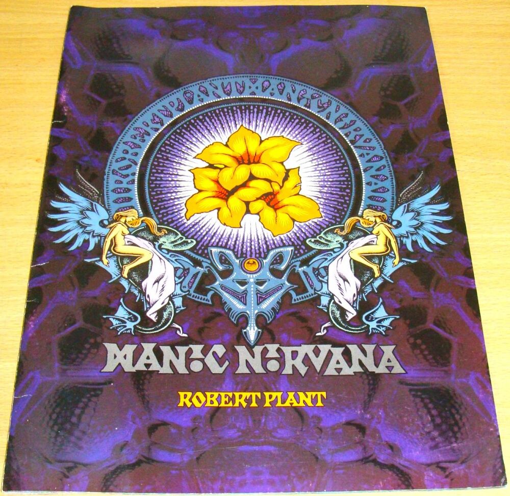 LED ZEPPELIN ROBERT PLANT STUNNING 'MANIC NIRVANA' U.K. TOUR PROGRAMME 1990