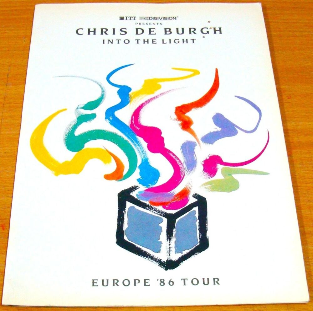 CHRIS DE BURGH REALLY FABULOUS 'INTO THE LIGHT' EUROPEAN TOUR PROGRAMME 198