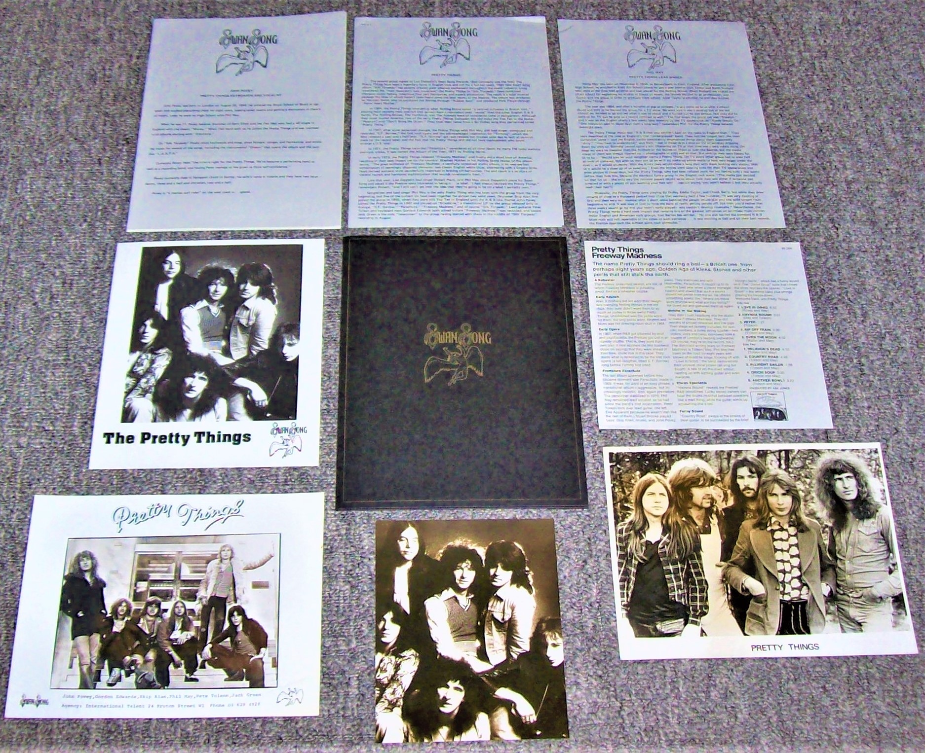 PRETTY THINGS U.K. RECORD COMPANY PROMO PRESS KIT 'FREEWAY MADNESS' ALBUM 1972  A.JPG