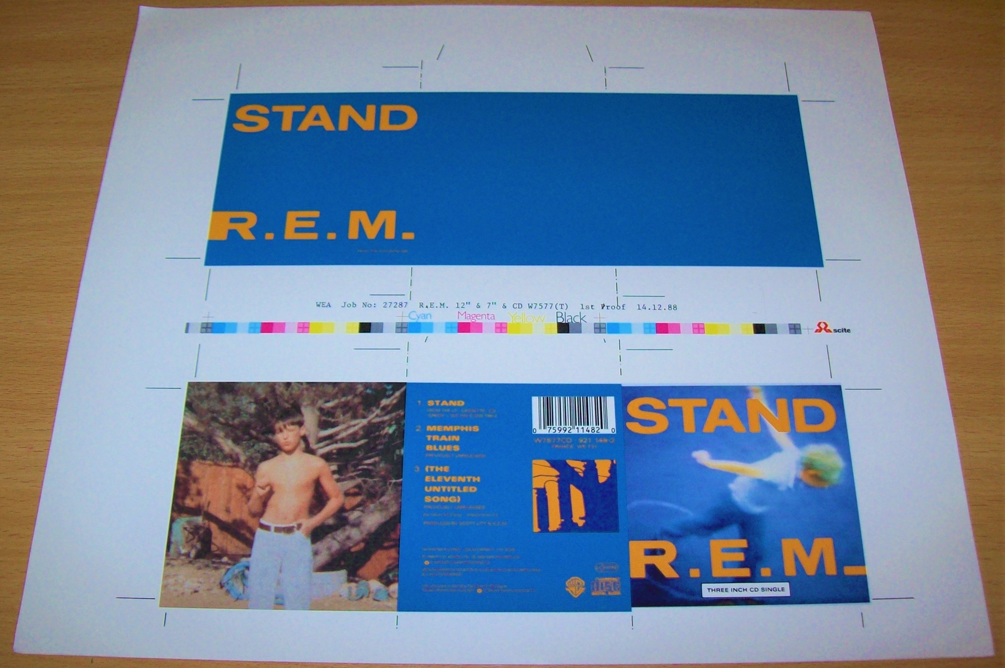 REM U.K. RECORD COMPANY 1st PROOF TEST PRESSING SLEEVE 'STAND' 12&7 INCH AND 3 INCH CD SINGLES 14-12-1988 5.jpg