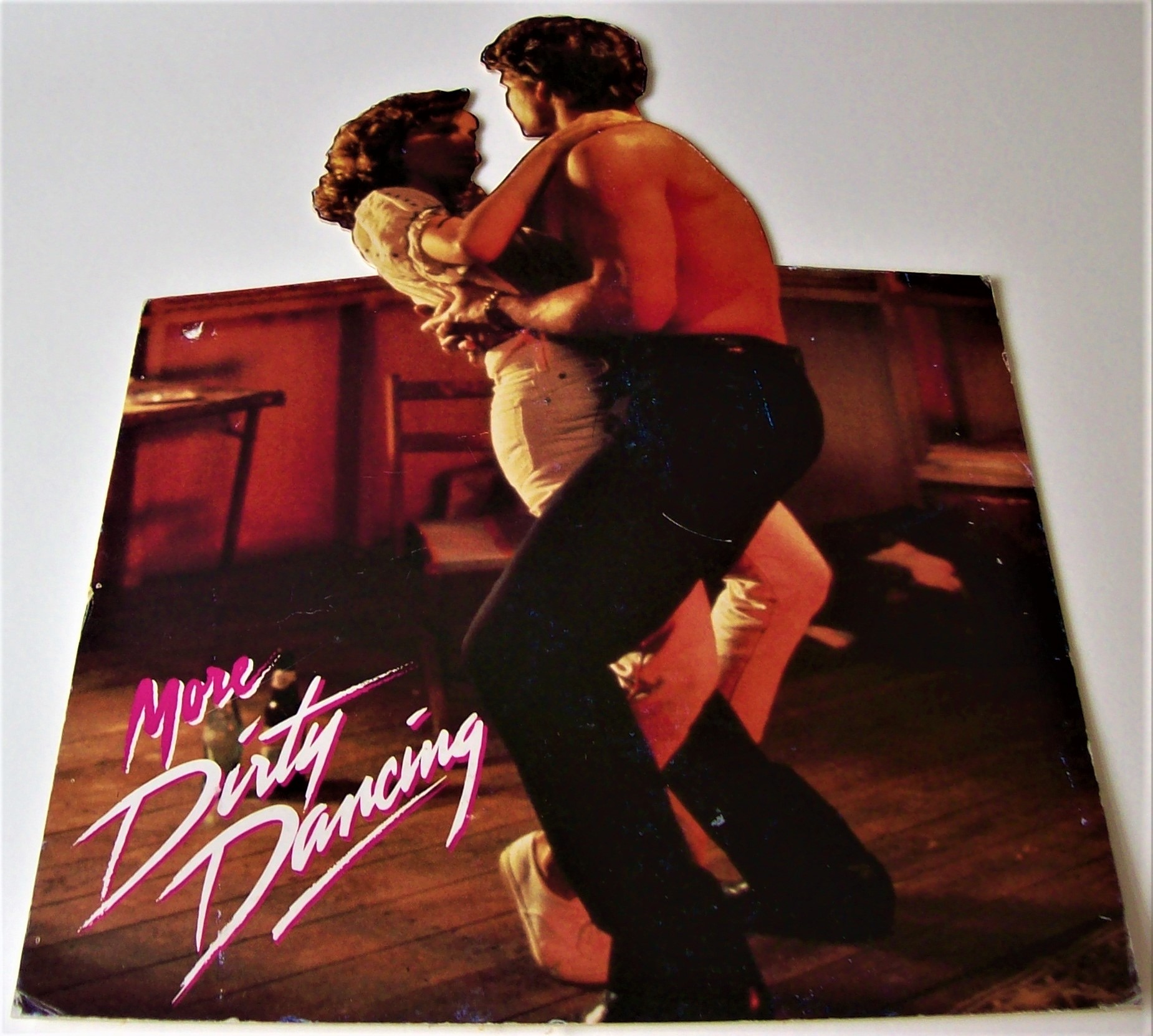 PATRICK SWAYZE U.K. RECORD COMPANY PROMO SHOP DISPLAY 'MORE DIRTY DANCING' ALBUM 1988.JPG