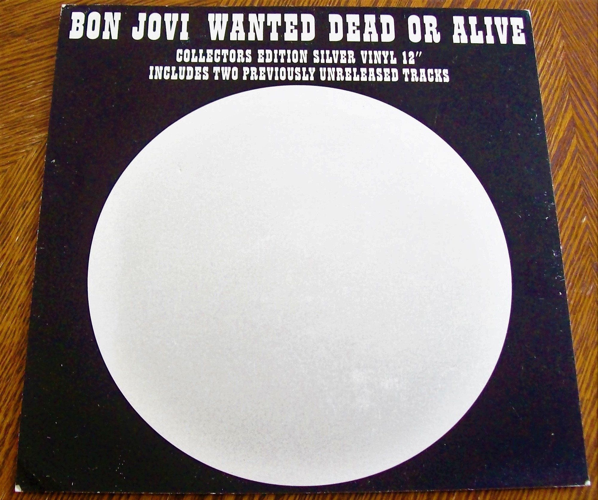 BON JOVI U.K. RECORD COMPANY PROMO SHOP DISPLAY 'WANTED DEAD OR ALIVE' SINGLE 1987  2.JPG