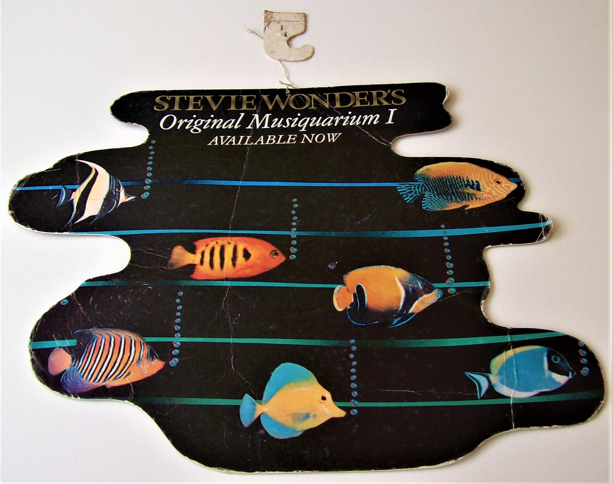 STEVIE WONDER U.K. RECORD COMPANY PROMO SHOP HANGING MOBILE FOR THE COMPILATION ALBUM 'ORIGINAL MUSIQUARIUM I' IN 1982.JPG